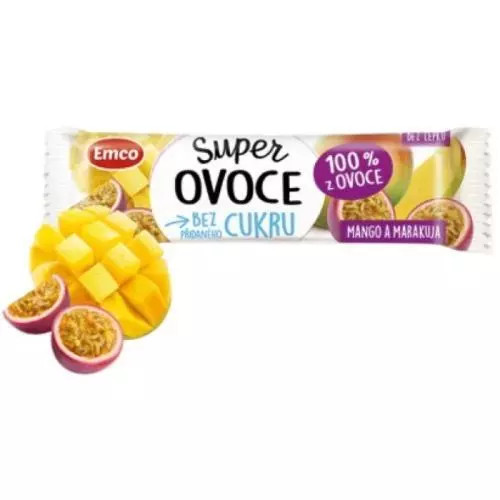 Baton cu fructe EMCO 30g mango fructul pasiunii