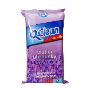 Șervețele Q Clean uni (50 buc/folie) Lavandă