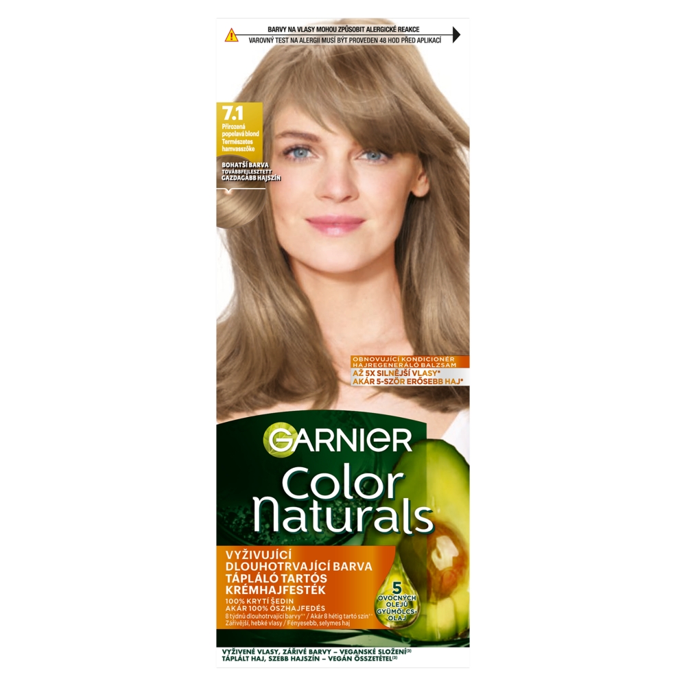 Vopsea de păr Garnier Color Naturals 7.1 Blond Cenușiu Natural
