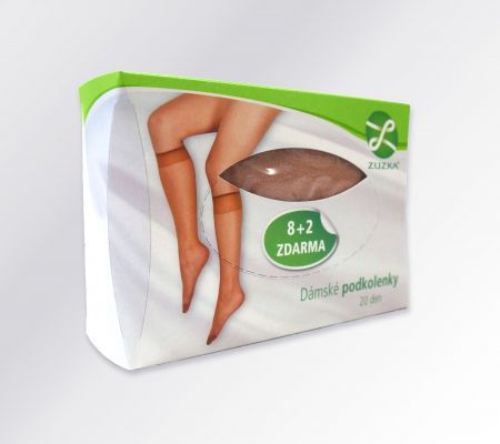 ZUZKA Ciorapi până la genunchi 8+2 GRATIS Maro