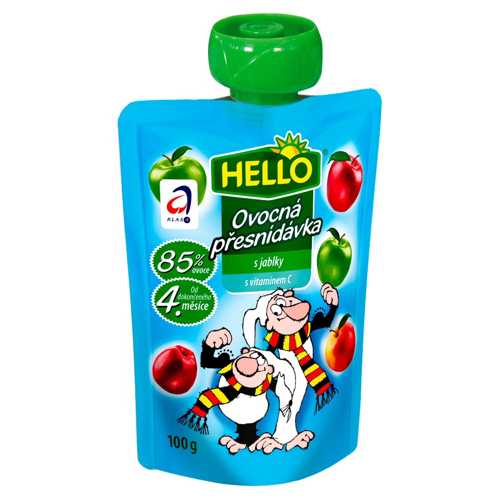 Gustare Hello 100g cu mere 4 luni+