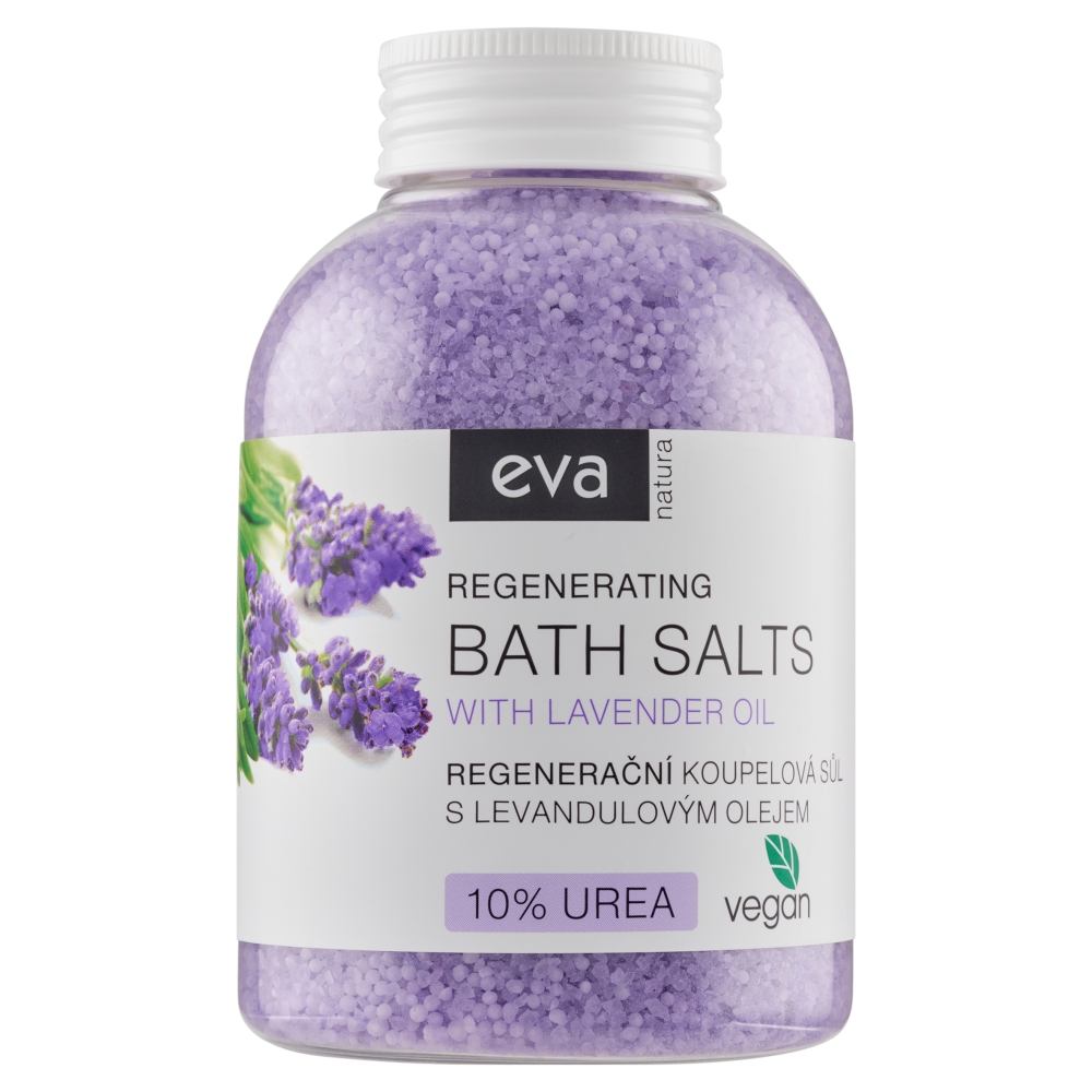 Sare de baie regeneratoare EVA NATURA cu ulei de lavandă 600 g