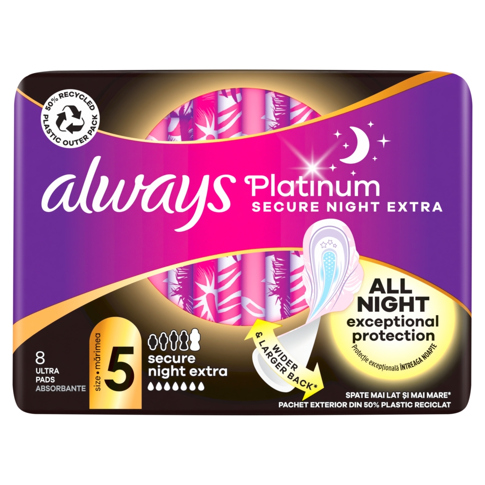 Procter and Gamble Always (8 buc/folie) PlatExtra Secure Night
