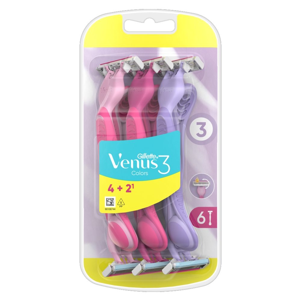 Gillette Aparate de ras Simply Venus 3 Plus, set de 6 bucăți