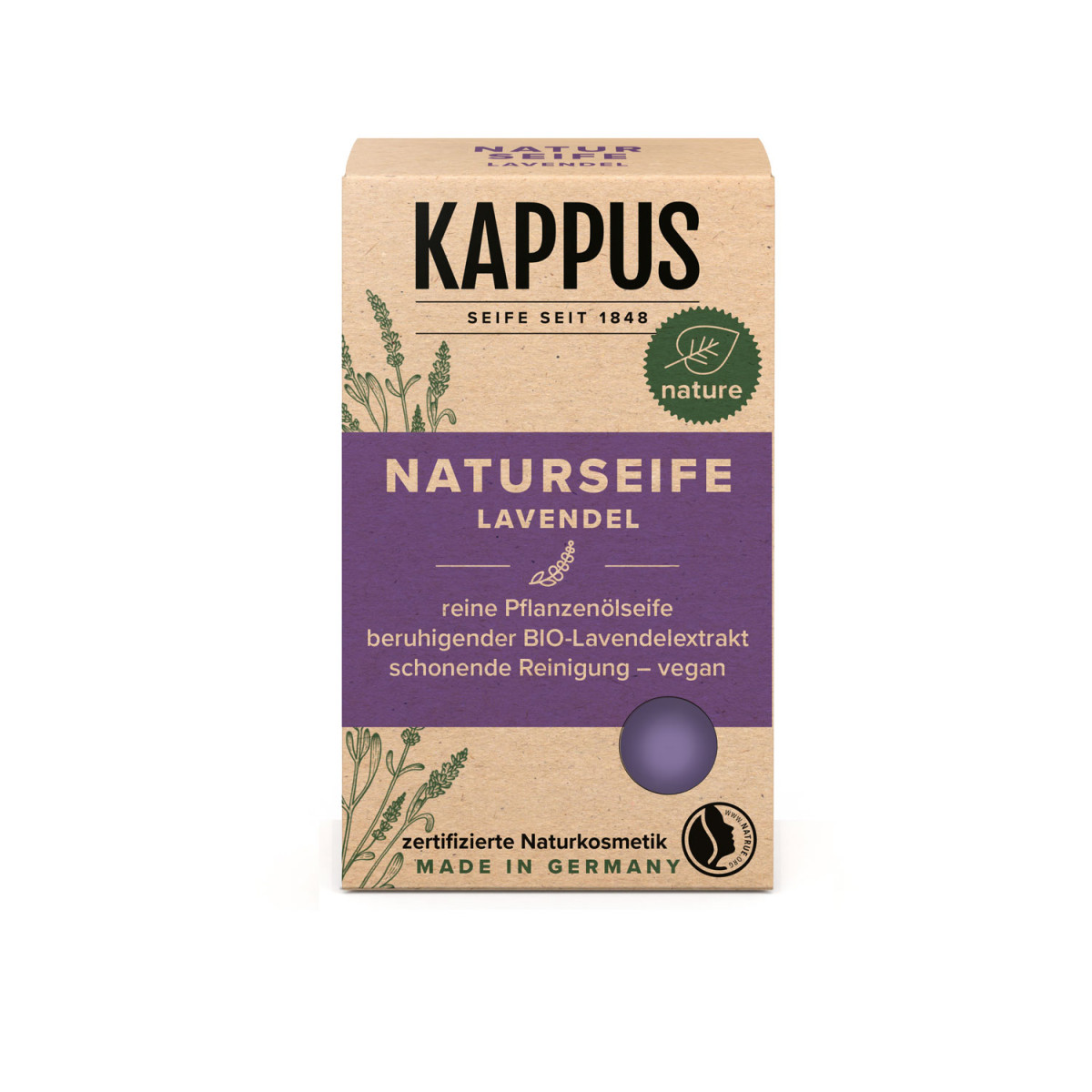 Săpun natural certificat cu lavandă 100g