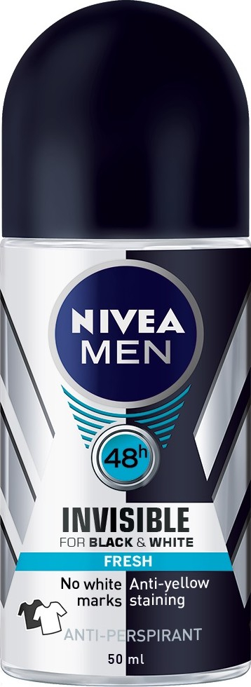Nivea Invisible pentru Black & White Fresh roll-on 50 ml