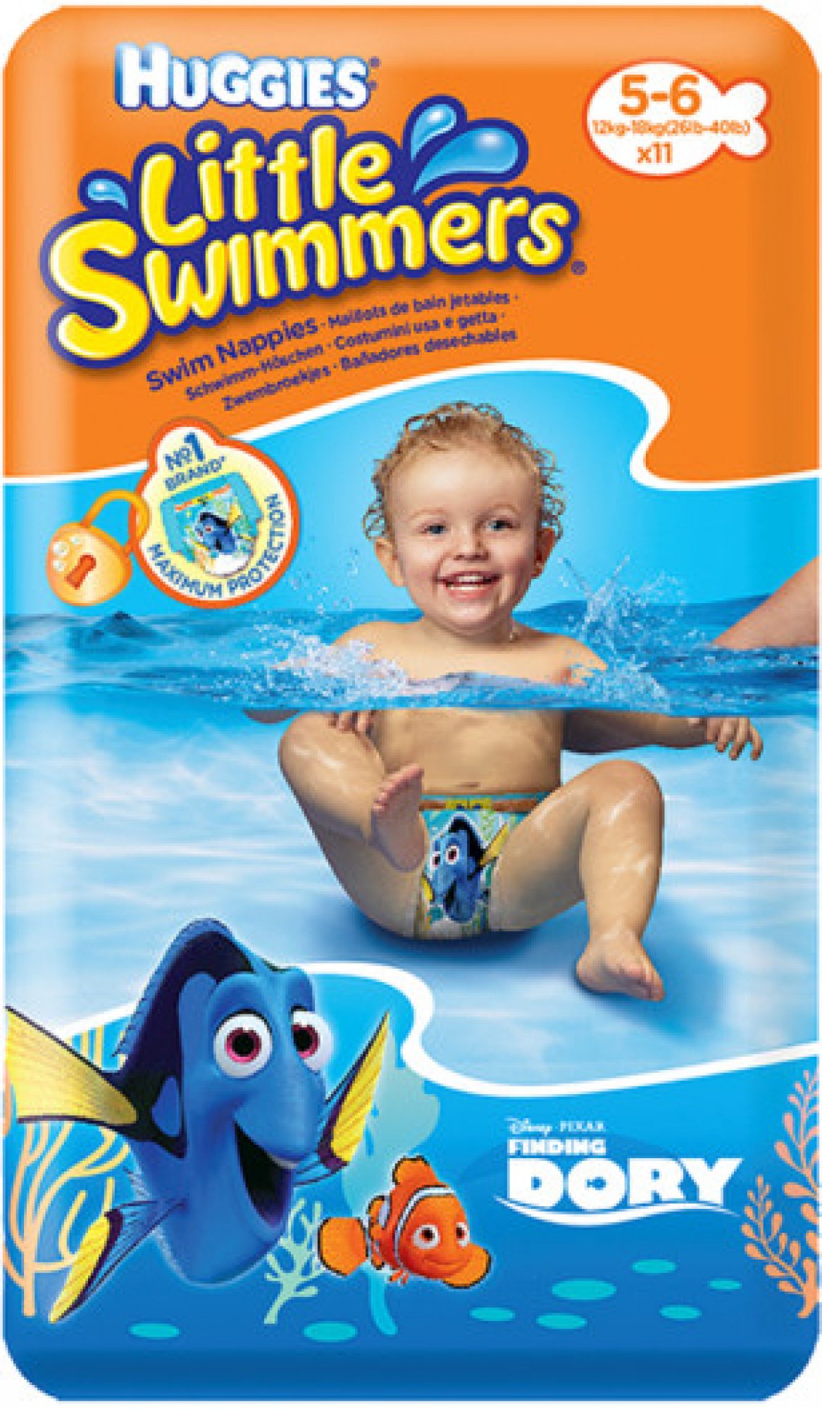 Huggies Little Swimmers 5-6 (12-18) 11 buc