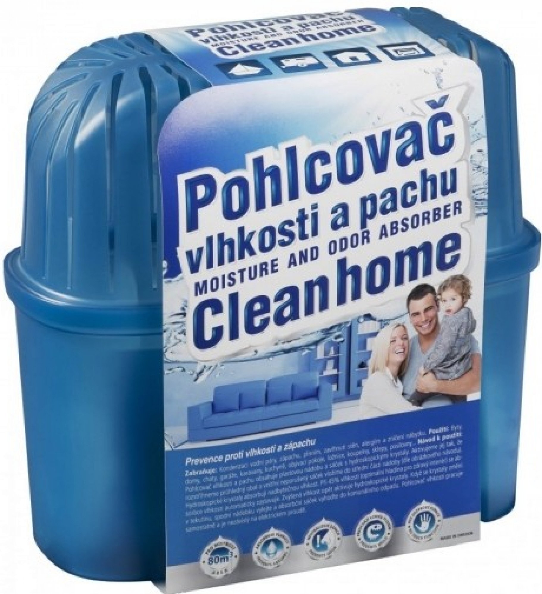 Aparat de absorbție a umidității Den Braven Cleanhome + rezervă 450g