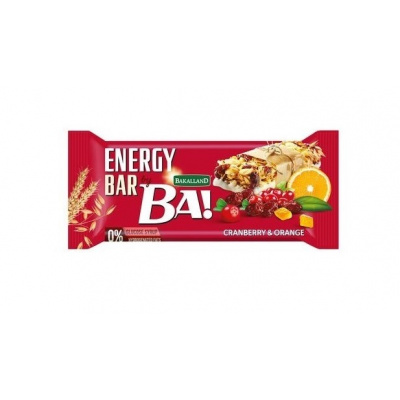 BA! Baton energizant cu merișoare, portocale și iaurt 40g
