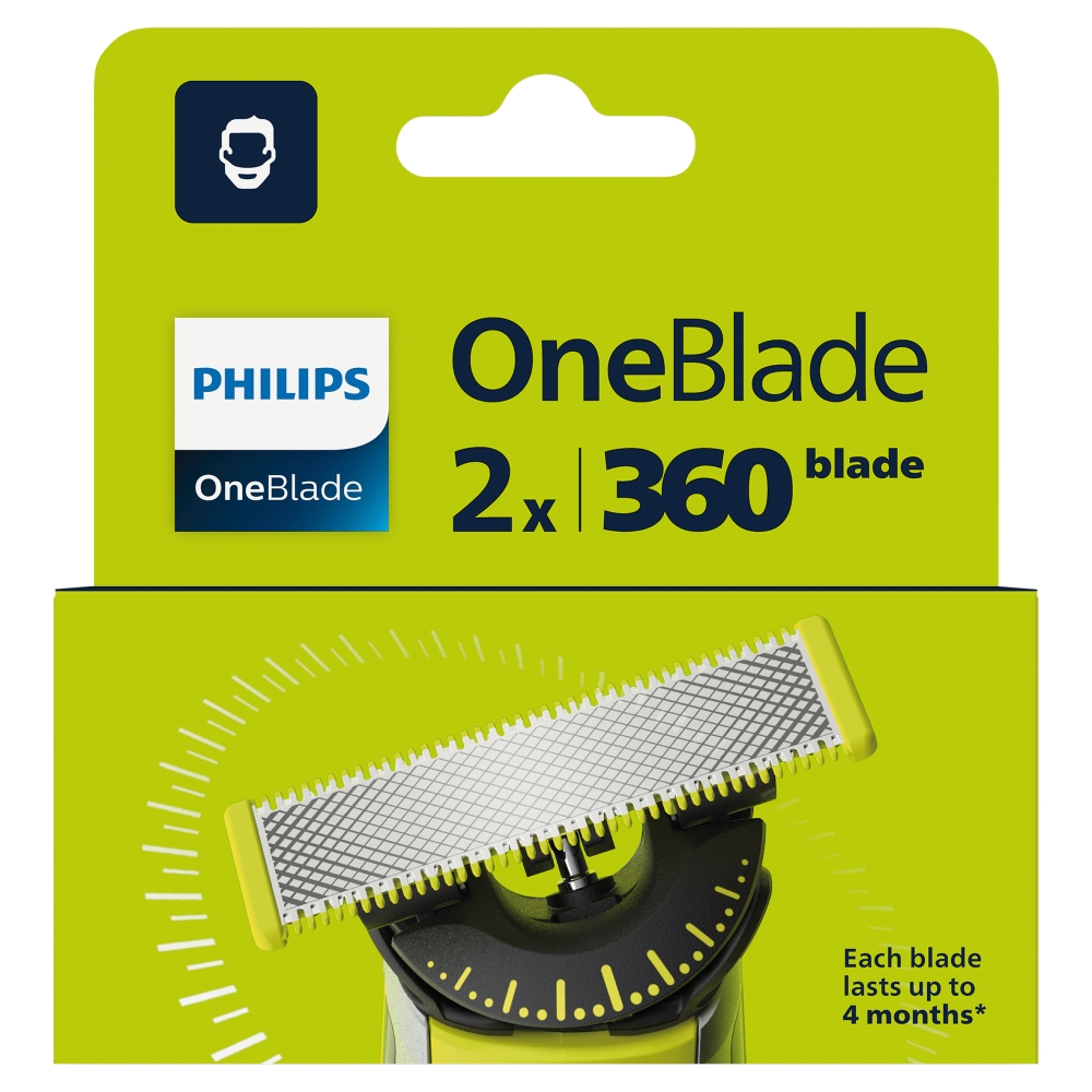 Lame Philips OneBlade 360 (2 buc/pachet)