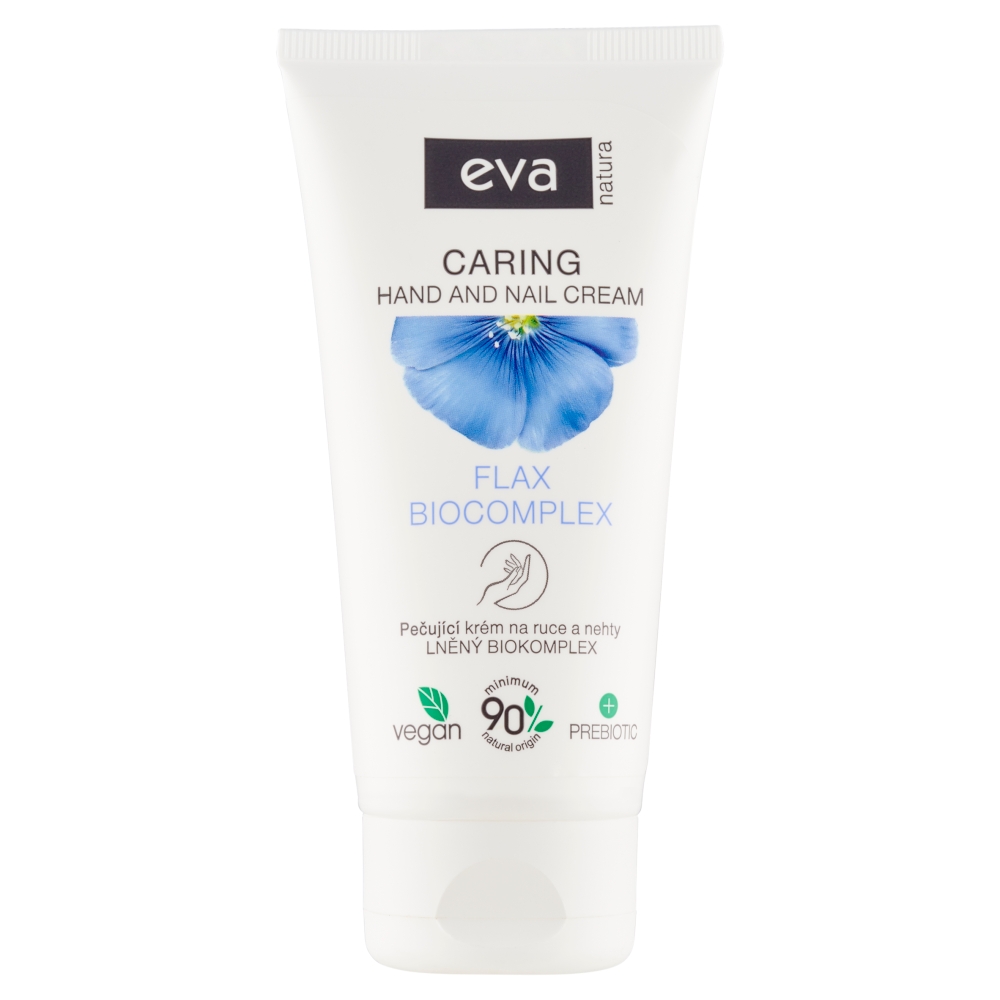 EVA NATURA Cremă de îngrijire pentru mâini și unghii cu biocomplex de in 75 ml