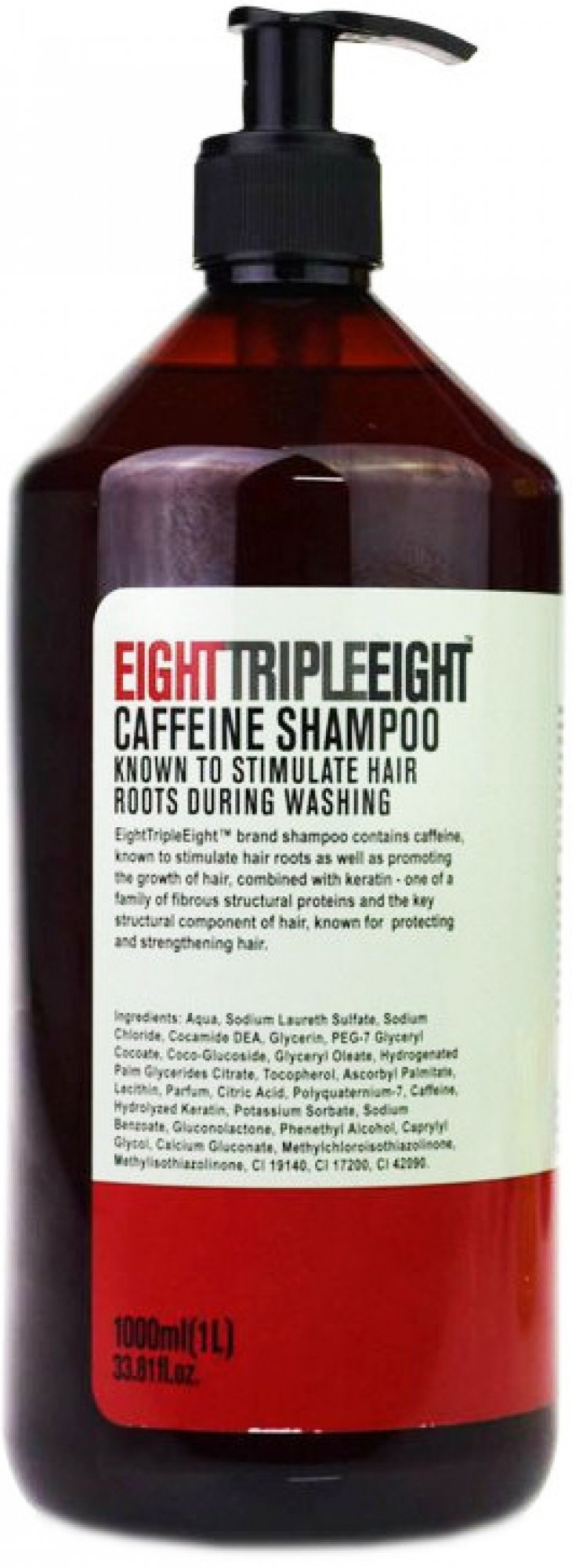 Northern Marketing Șampon de păr Triple Eight English cu cafeină 1000 ml