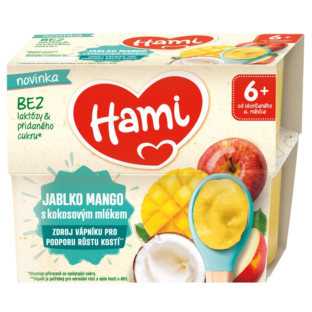 Hami koj mai mare (4x95g/pachet) mere mango 6m+