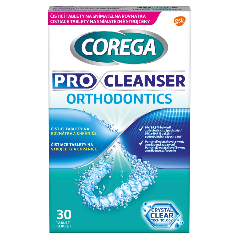 Corega Tablete de curățare (30 buc/cutie) Ortho