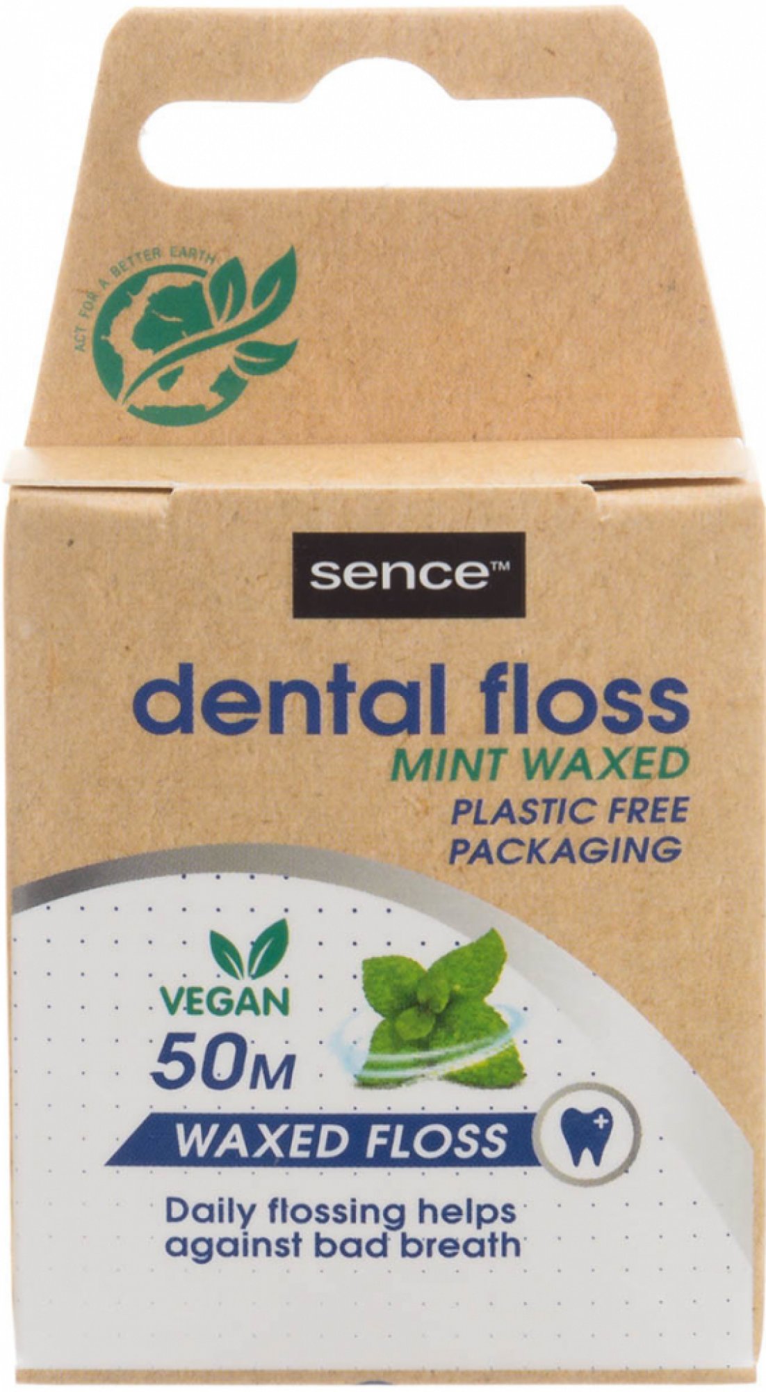 Ață dentară Sence Fresh cu mentă 50 ml
