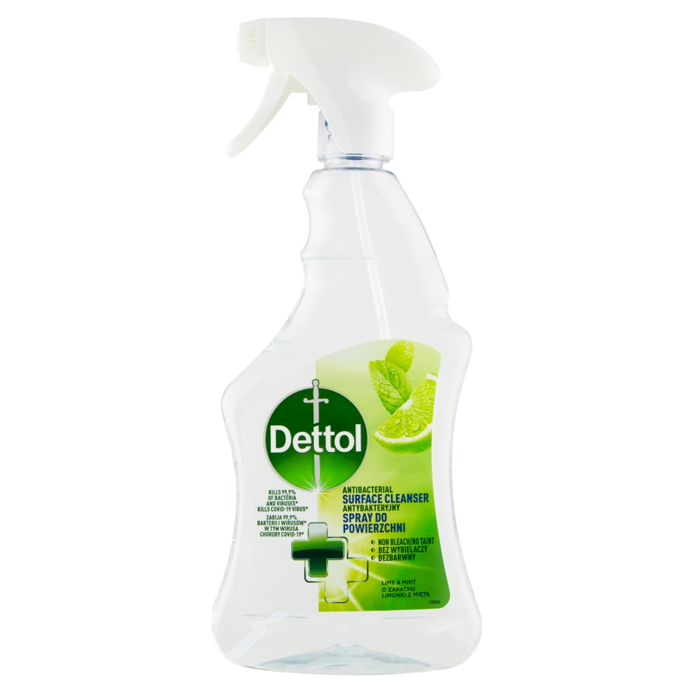 Soluție de curățat suprafețe antibacteriană Dettol Lime and Mint 500 ml