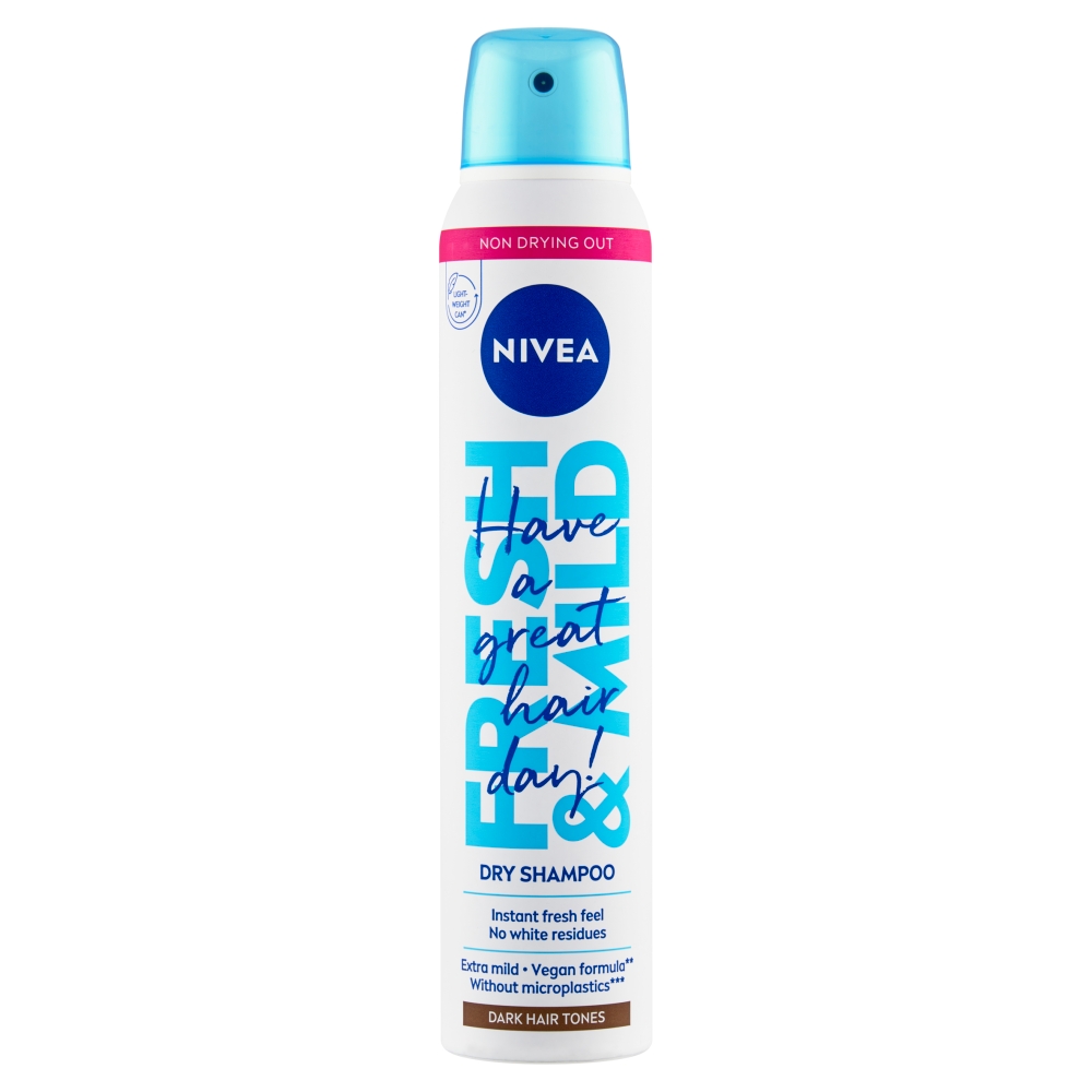 Beiersdorf NIVEA ȘAMPON USCAT 200ML șampon uscat PĂR ÎNCHIS LA CURTE DE CULOARE