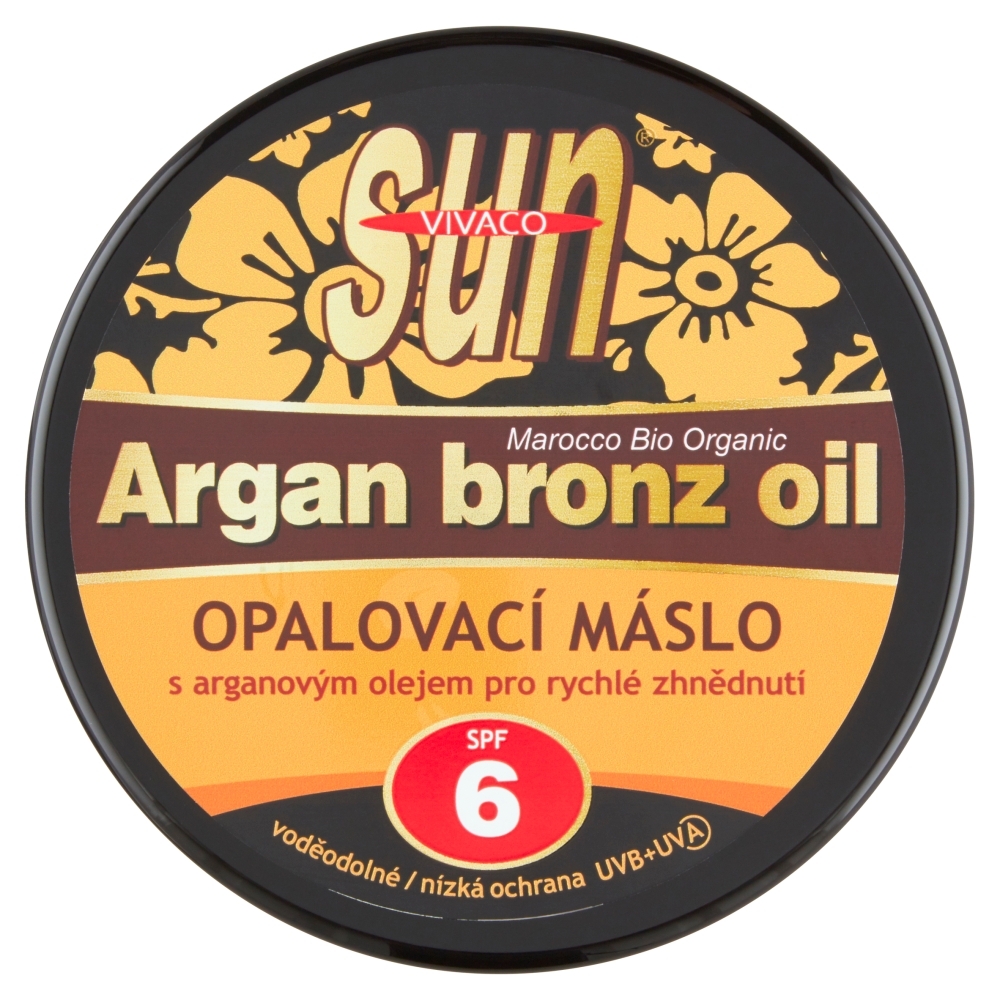 Unt de bronzare SunVital cu ulei de argan și bronz SPF6 200 ml
