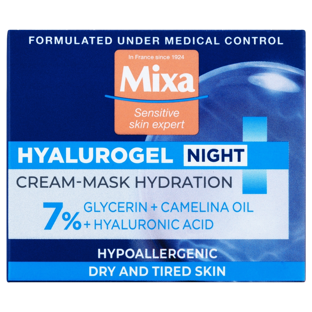 Cremă de noapte MIXA 50ml cu gel de hialuronă