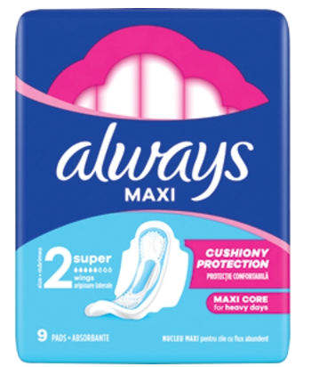 Procter & Gamble Branțuri Always Classic Maxi cu 9 bucăți