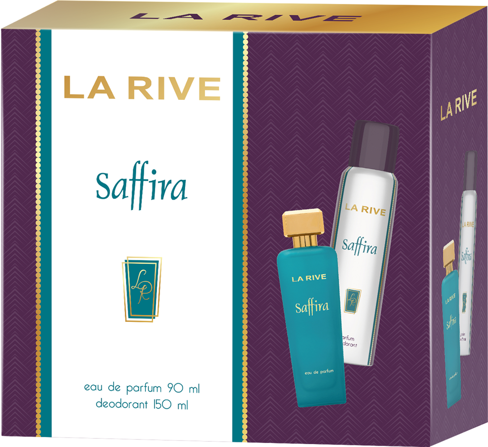 Set cadou LA RIVE Saffira (EDP 90 ml & deo 150 ml)
