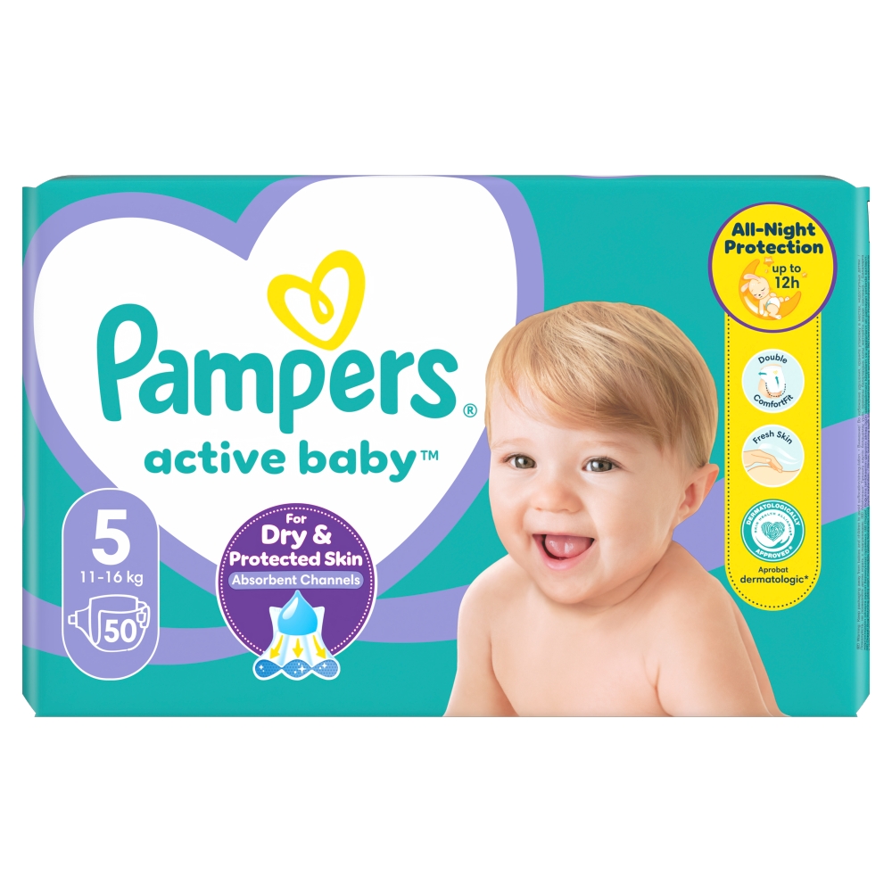 Pampers Pachet Active Value mărime mare 5 50 buc