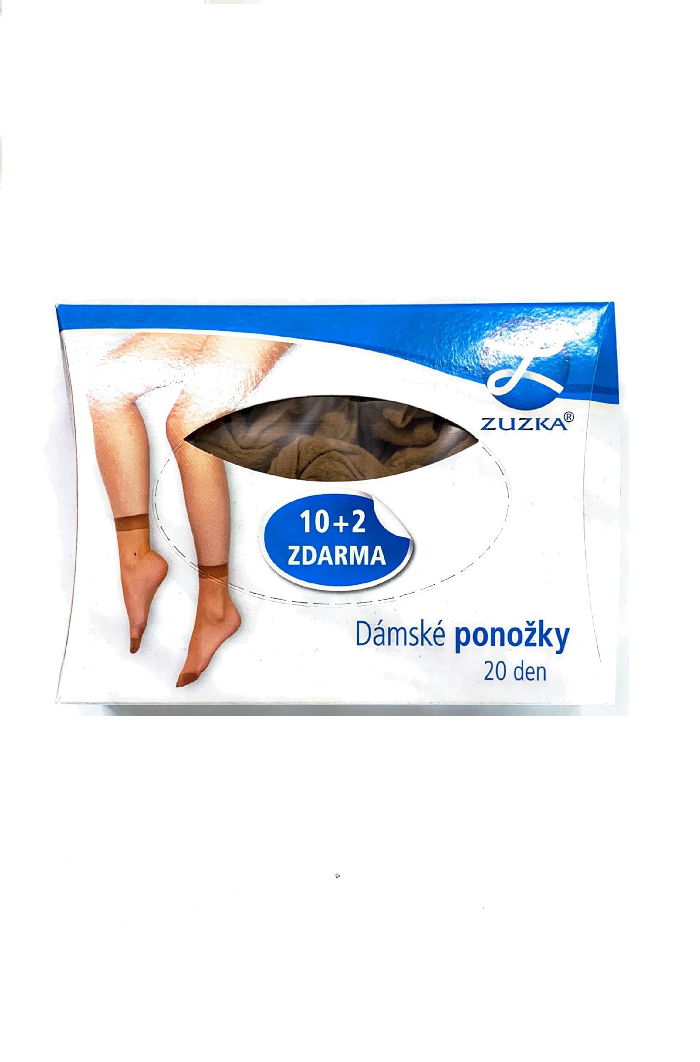 ZUZKA Șosete de damă 10+2 buc 20 Den maro