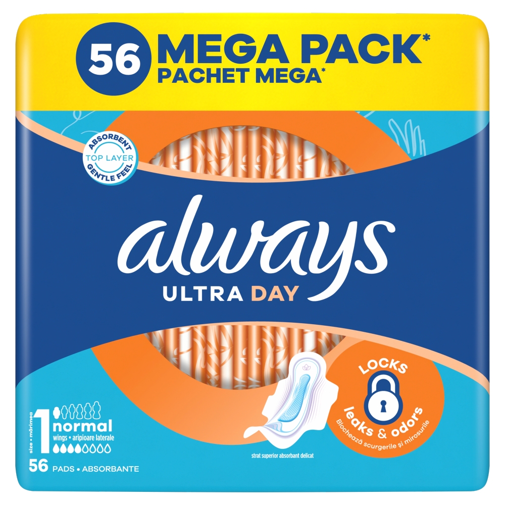 Always Inserții întotdeauna Ultra (56 buc/folie) Normal