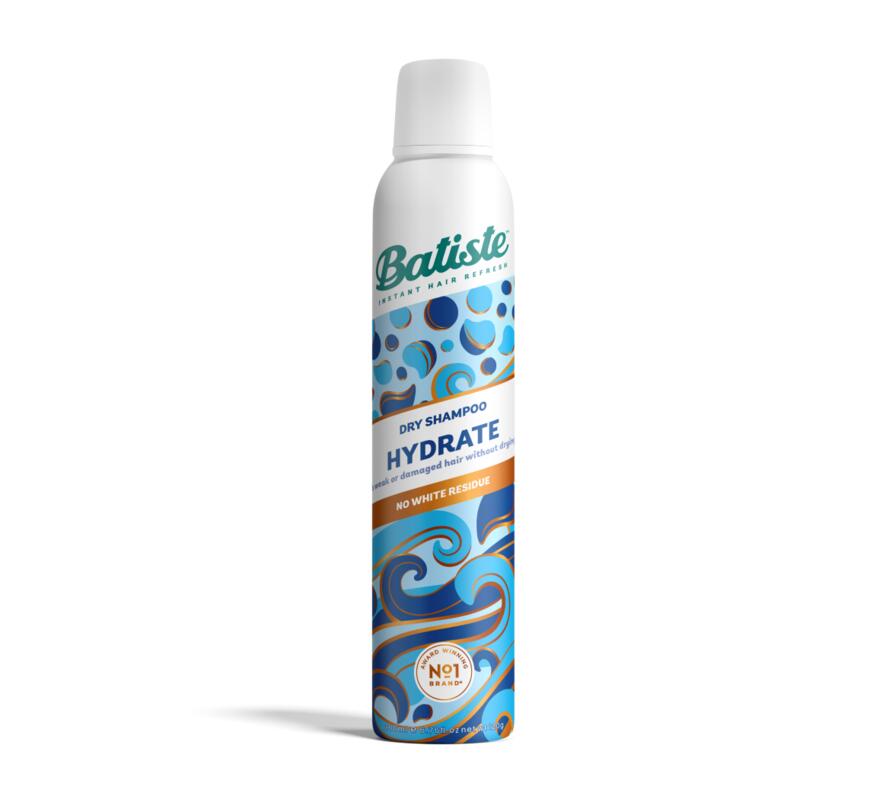 Șampon uscat BATISTE pentru păr, beneficii hidratante, 200 ml;