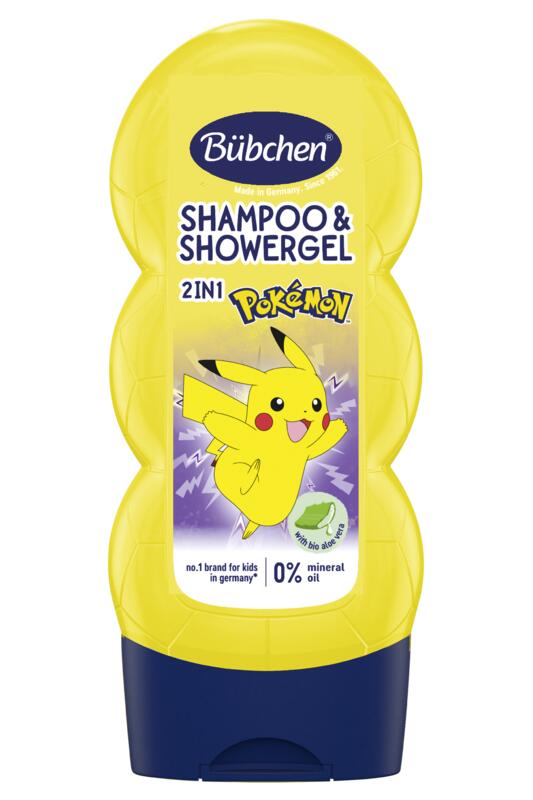 Șampon și gel de duș BÜBCHEN KIDS 2 în 1 Pokémon 230 ml