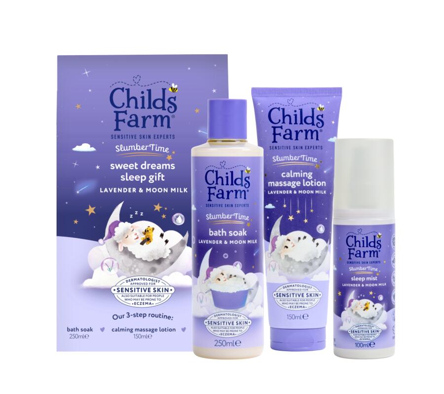 Set cadou pentru somn CHILDS FARM, 3 buc.