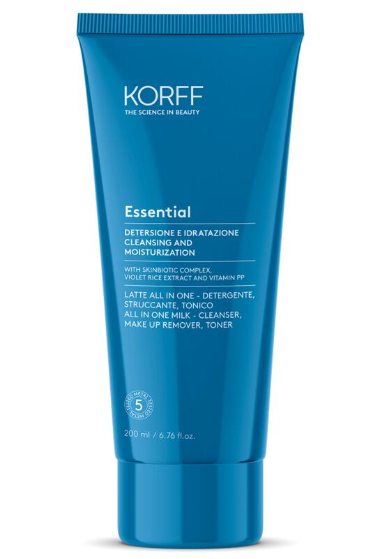 Lapte demachiant esențial Korff, totul într-unul, 200 ml