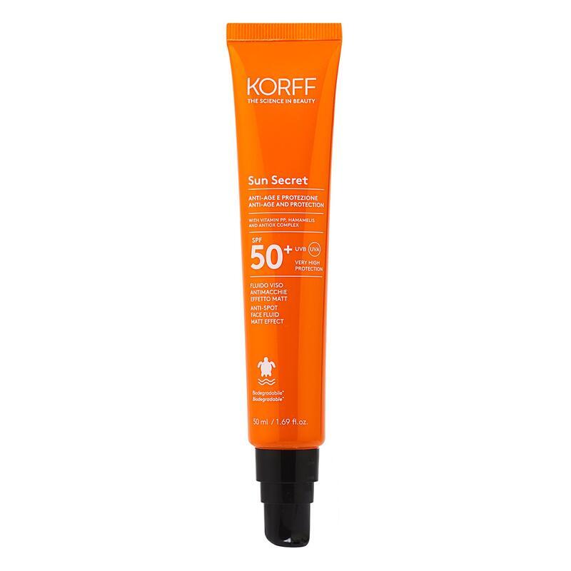 KORFF SUN SECRET FLUID ANTI-PECTE EFECT MAT SPF 50+ 50 ML