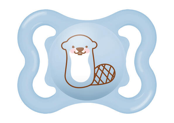 MAM PACIFIER AIR 0+, albastru/castor