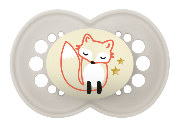 MAM PACIFIER NIGHT 6+, gri/vulpe;