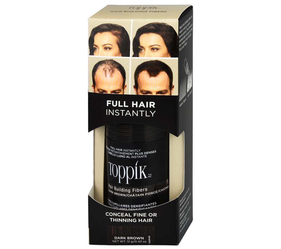 Fibre de păr TOPPIK maro închis, 12g