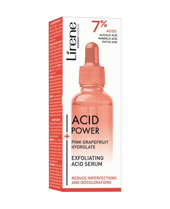 Ser exfoliant LIRENE AP cu hidrolat de grapefruit, 30 ml