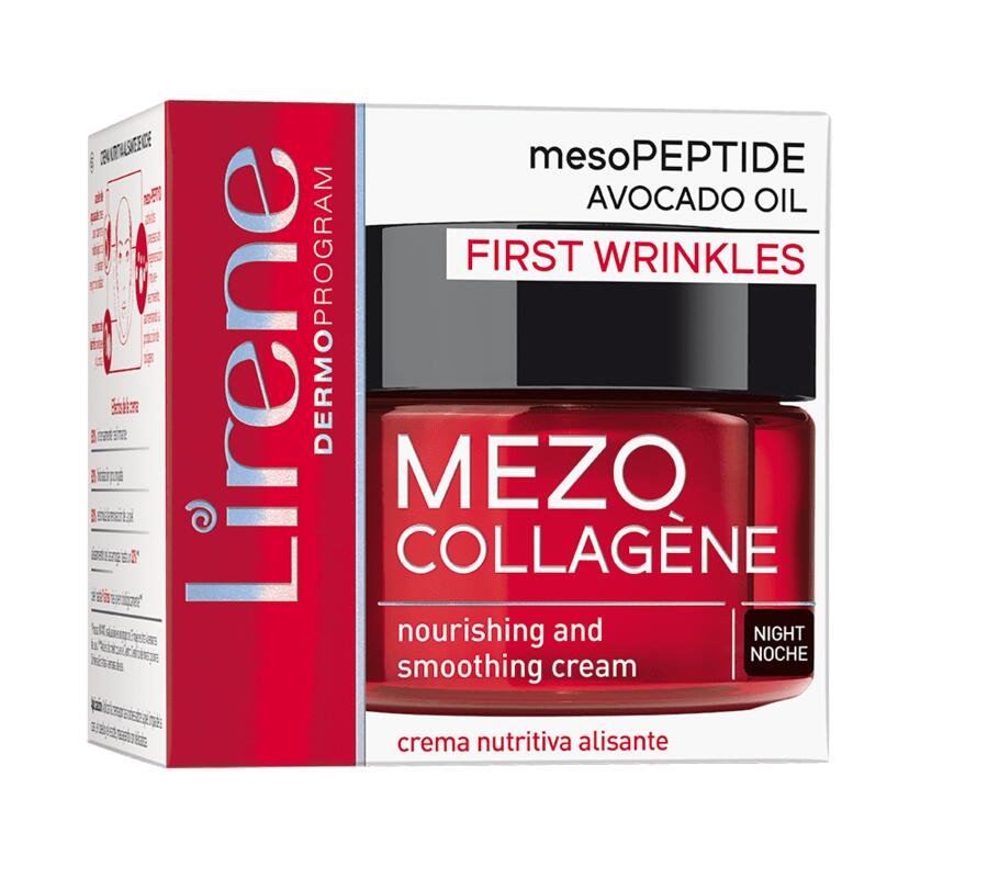 LIRENE Meso-COLAGENE Cremă de noapte hrănitoare cu efect de netezire, 50 ml