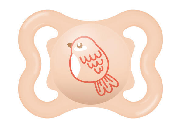 MAM PACIFIER AIR 0+, portocaliu/pasăre