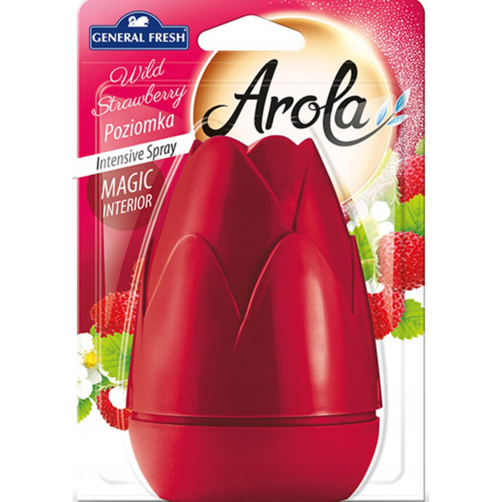 Odorizant de cameră General Fresh Arola Magic Interior cu căpșuni sălbatice 40ml