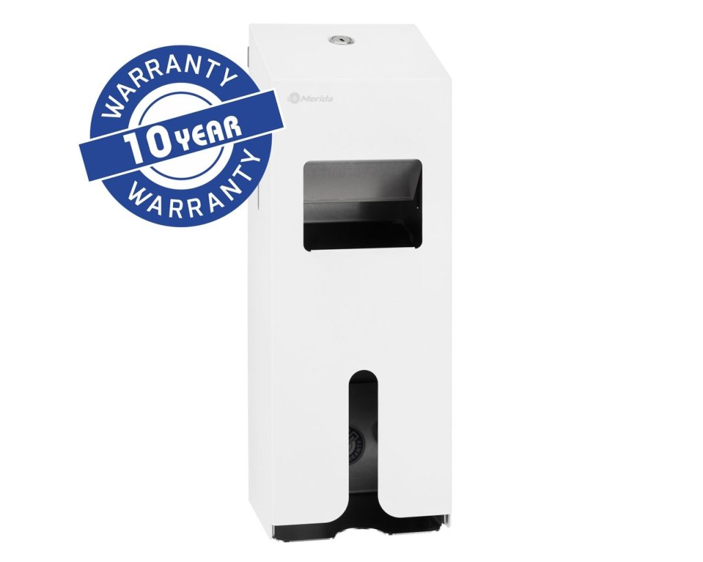 Merida GSB024 Dispenser de absorbante igienice și tampoane STELLA oțel inoxidabil alb mat