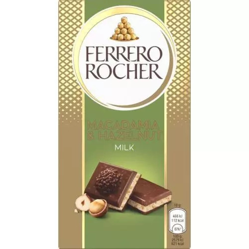 Ferrero Lapte Rocher cu Macadamia și Alune 90 g