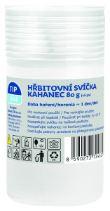 Lumânare cu parafină Tip Line 80g albă