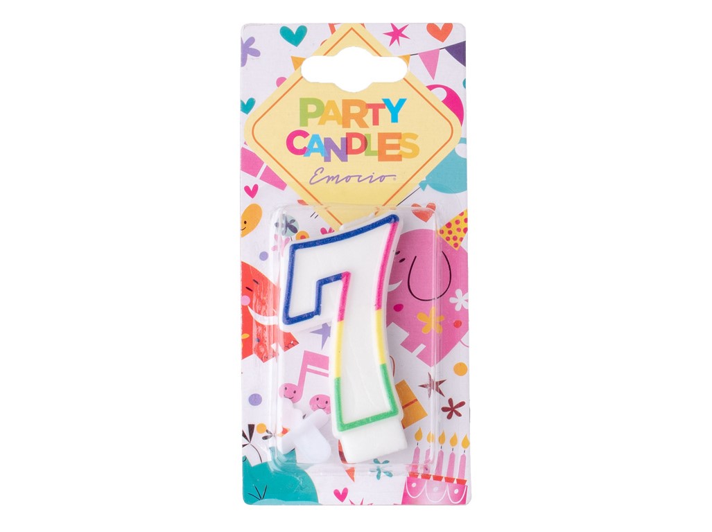 Lumânare Emocio Cake cu numărul 7