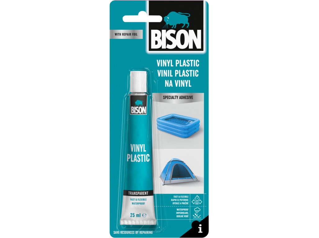 Adeziv BISON pentru materiale plastice plastifiate cu plastifiu PLASTIC 25 ml