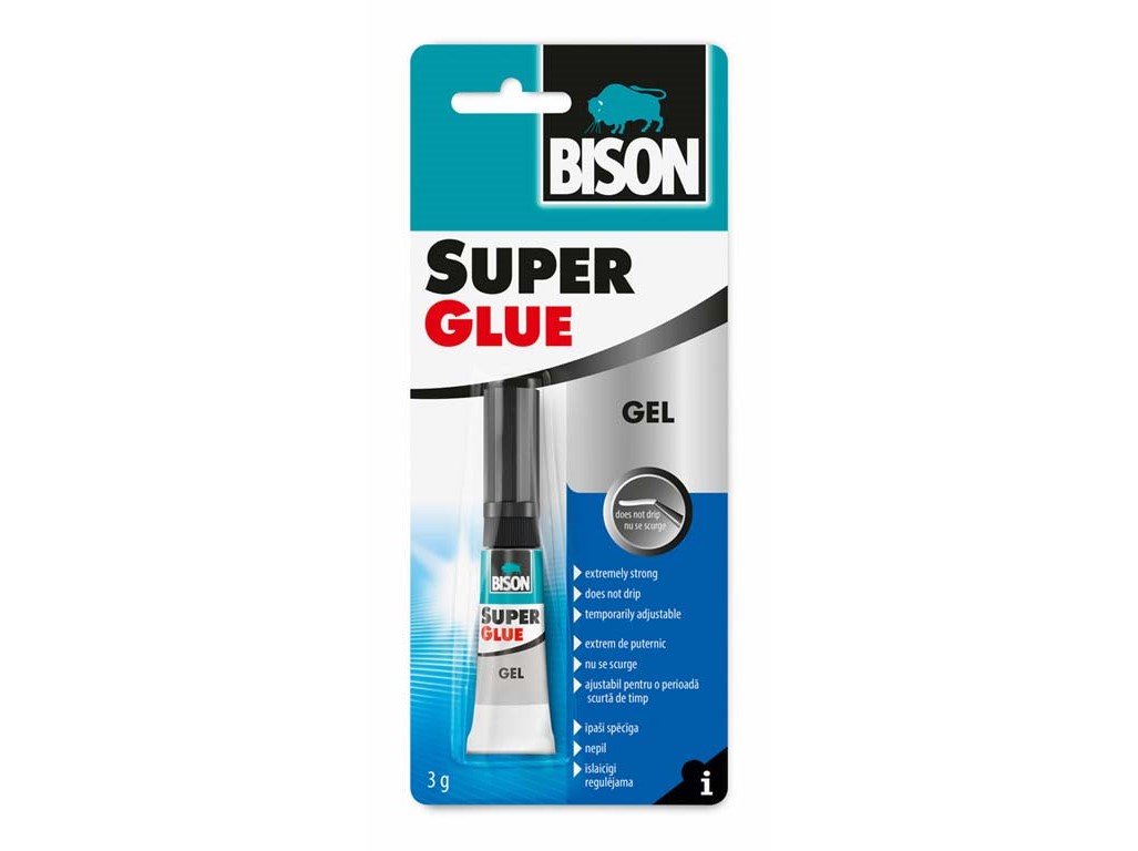 Gluci adeziv BISON SUPER GLUE GEL 3 g