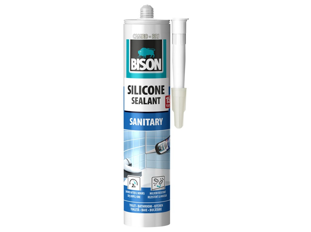 Sigilant siliconic BISON SILICON SANITARY BEIGE 280 ml
