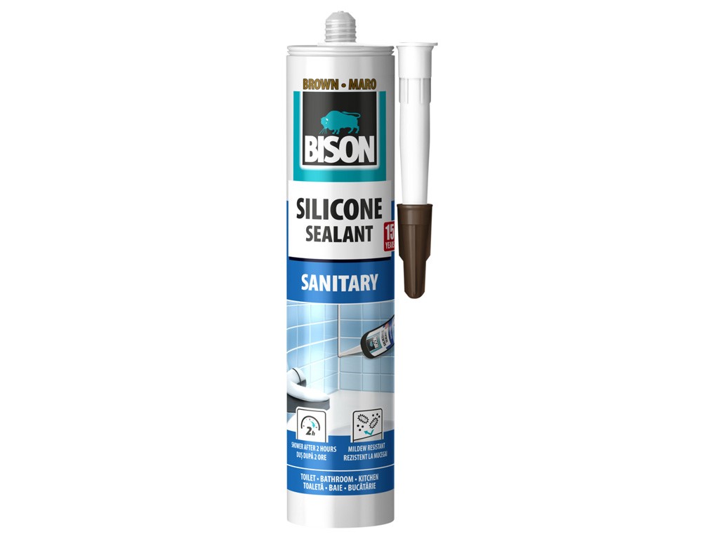 Silicon de etanșare BISON SILICON SANITARY MARO 280 ml