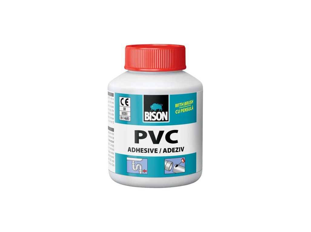Adeziv transparent BISON pentru materiale plastice dure PVC dur 100 ml