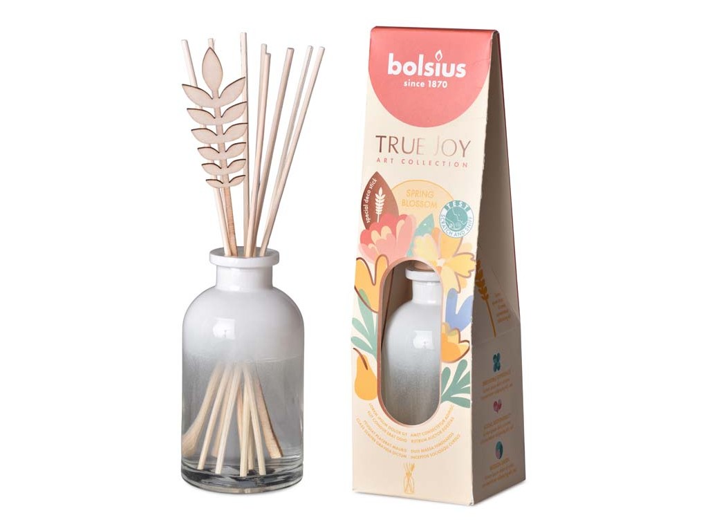 Difuzor Bolsius True Joy Spring Blossom 80ml + bețișoare parfumate